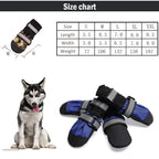 Winter Dog Boots – Waterproof, Anti-Slip, Reflective Paw Protectors for Medium & Large Dogs