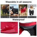 Waterproof Reflective Dog Jumpsuit – Warm Winter Outdoor Coat for Small, Medium & Large Dogs