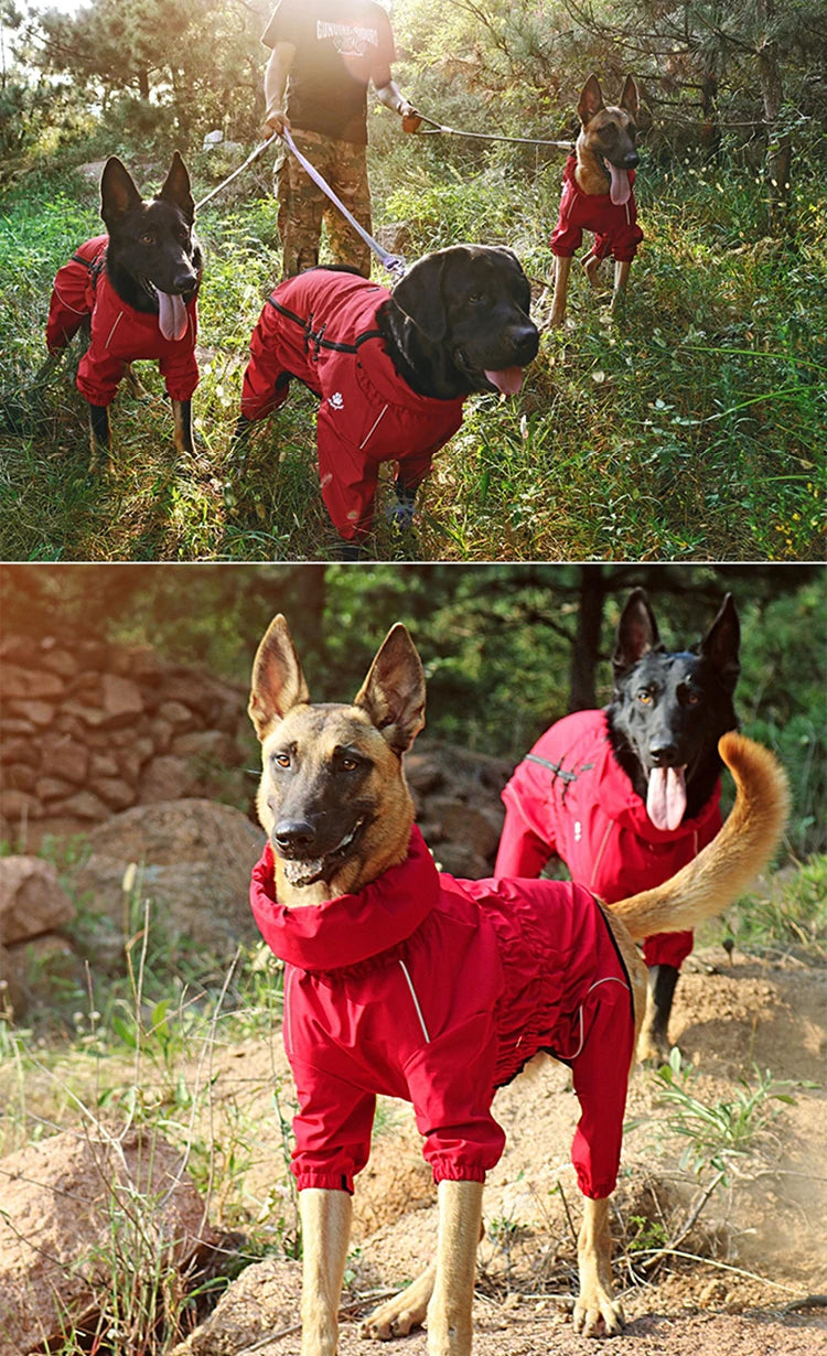 Waterproof Reflective Dog Jumpsuit – Warm Winter Outdoor Coat for Small, Medium & Large Dogs