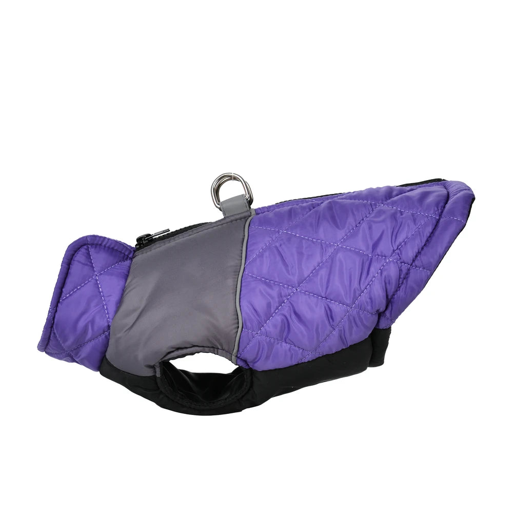 Winter Dog Jacket Windproof Reflective Pet Coat with D-Ring – Small to Large Dogs & Cats