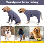 Fleece Full-Body Dog Snowsuit – Cozy 4-Leg Winter Coat for All Size Dogs