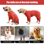 Fleece Full-Body Dog Snowsuit – Cozy 4-Leg Winter Coat for All Size Dogs