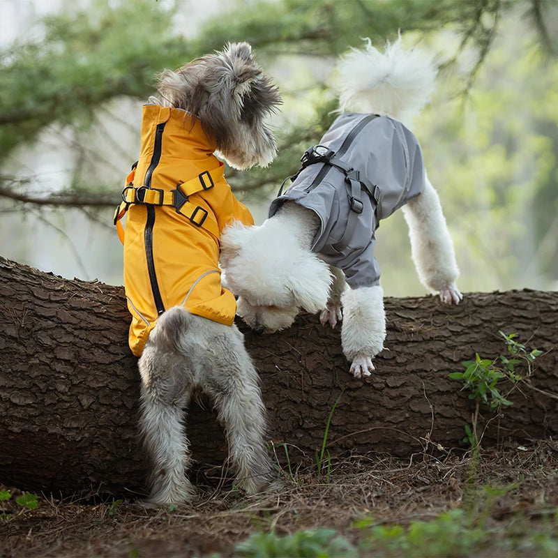 Reflective Waterproof Dog Raincoat – Outdoor Spring Jacket Hoodie for Small & Medium Dogs