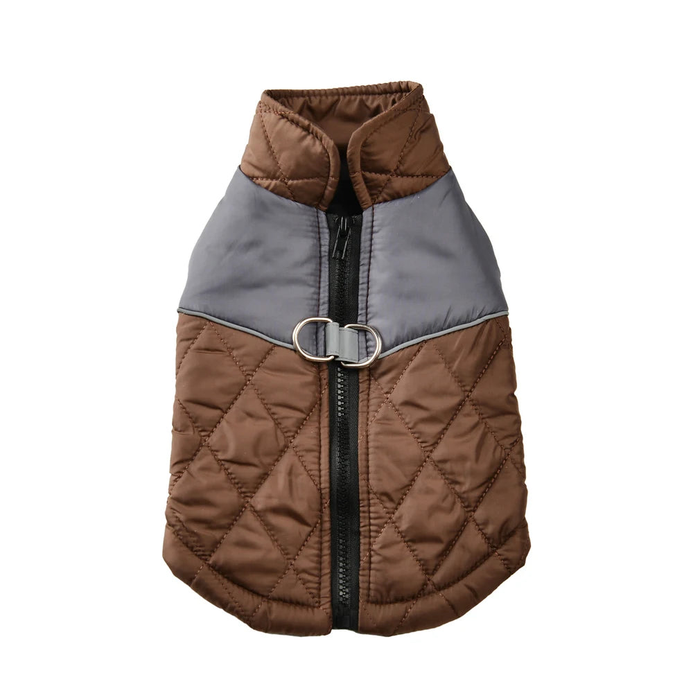 Winter Dog Jacket Windproof Reflective Pet Coat with D-Ring – Small to Large Dogs & Cats