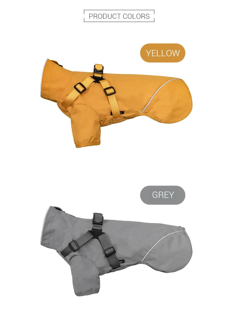 Reflective Waterproof Dog Raincoat – Outdoor Spring Jacket Hoodie for Small & Medium Dogs