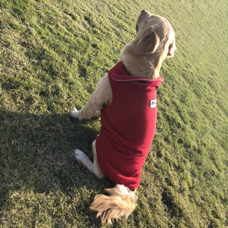 Reversible Fleece Dog Coat – Warm Winter Jacket for Small, Medium & Large Dogs and Puppies