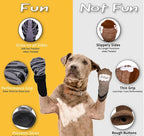 Outdoor Dog Socks – Breathable Non-Slip Waterproof Socks for Medium & Large Dogs, Anti-Shedding Design