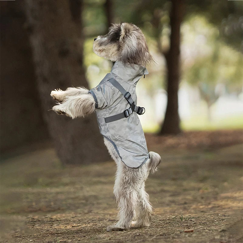 Reflective Waterproof Dog Raincoat – Outdoor Spring Jacket Hoodie for Small & Medium Dogs