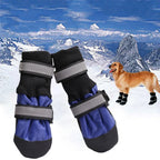Winter Dog Boots – Waterproof, Anti-Slip, Reflective Paw Protectors for Medium & Large Dogs