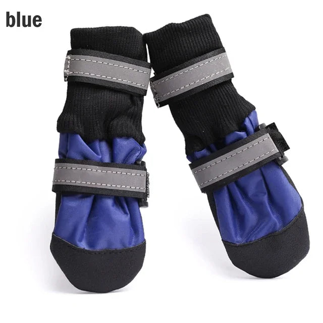 Winter Dog Boots – Waterproof, Anti-Slip, Reflective Paw Protectors for Medium & Large Dogs