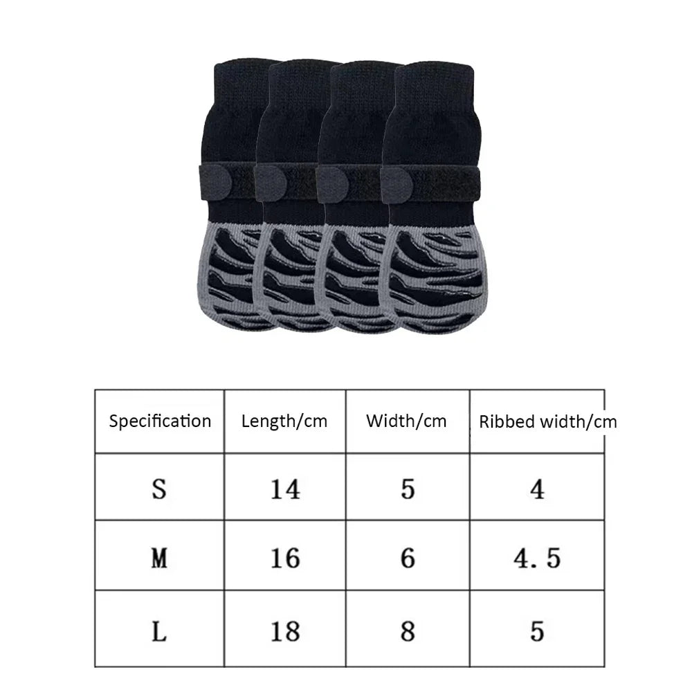 Outdoor Dog Socks – Breathable Non-Slip Waterproof Socks for Medium & Large Dogs, Anti-Shedding Design