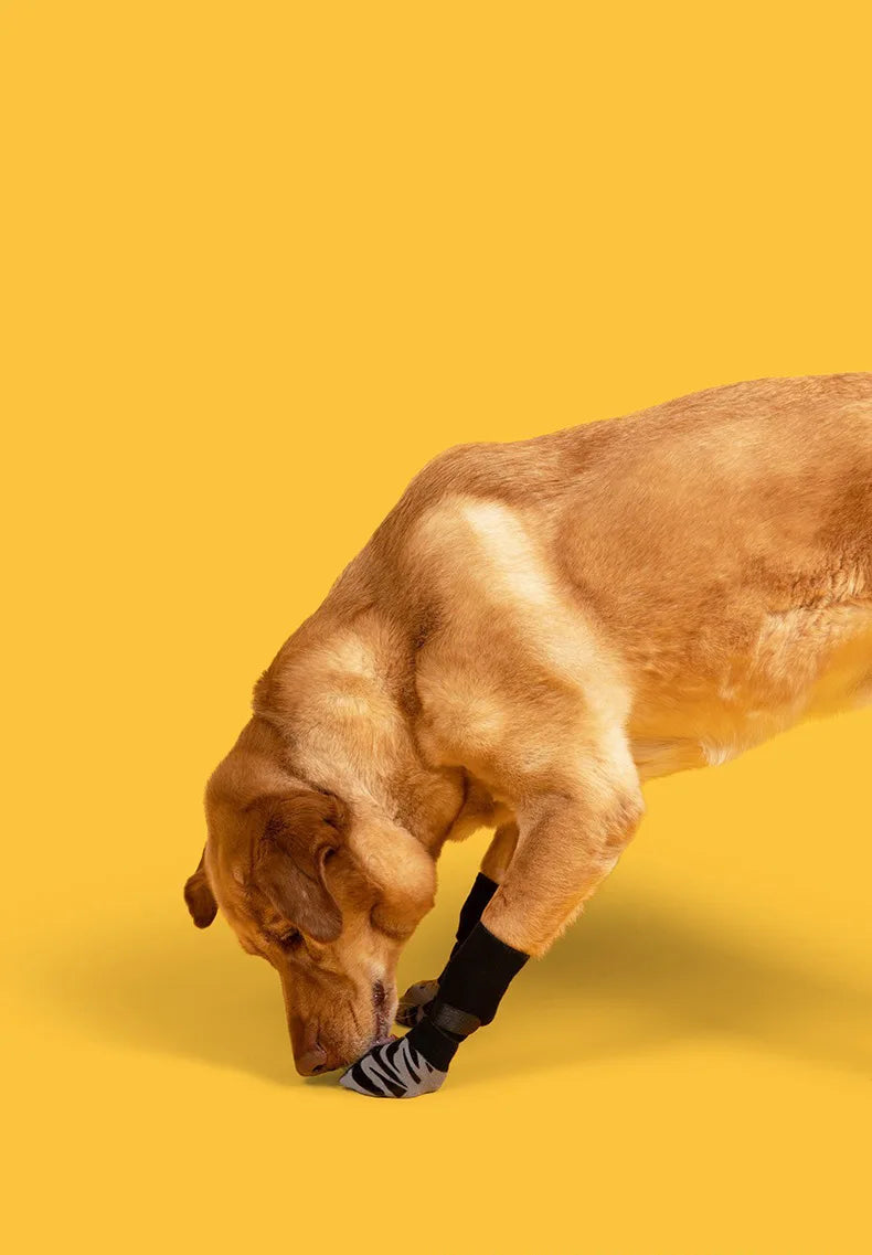 Outdoor Dog Socks – Breathable Non-Slip Waterproof Socks for Medium & Large Dogs, Anti-Shedding Design