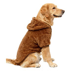 Winter Dog Hoodie Fleece Warm Coat – Medium & Large Dogs, Soft Outdoor Pet Jacket