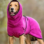 Warm Fleece Dog Winter Coat – Cozy Lurcher Jumper Jacket with Adjustable Band, Soft Lining
