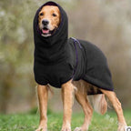 Warm Fleece Dog Winter Coat – Cozy Lurcher Jumper Jacket with Adjustable Band, Soft Lining