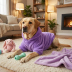 Winter Dog Hoodie Fleece Warm Coat – Medium & Large Dogs, Soft Outdoor Pet Jacket