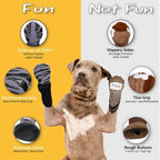 Outdoor Dog Socks – Breathable Non-Slip Waterproof Socks for Medium & Large Dogs, Anti-Shedding Design
