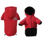Autumn/Winter Dog Coat – Waterproof Reflective Hooded Jacket for Small Dogs, Warm Cotton Pet Clothing