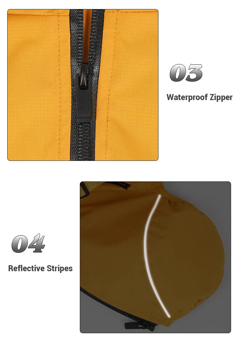 Reflective Waterproof Dog Raincoat – Outdoor Spring Jacket Hoodie for Small & Medium Dogs