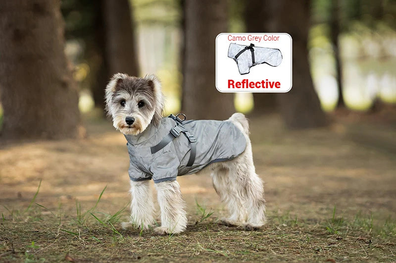 Reflective Waterproof Dog Raincoat – Outdoor Spring Jacket Hoodie for Small & Medium Dogs