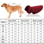 Reversible Fleece Dog Coat – Warm Winter Jacket for Small, Medium & Large Dogs and Puppies