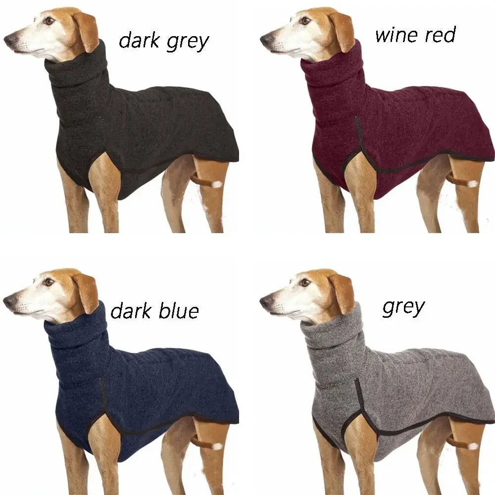 Winter High Collar Dog Sweater – Warm Jumper Coat for Medium & Large Dogs